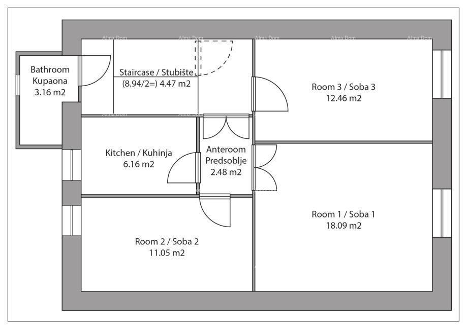 Poreč, Na prodaju stan s 3 spavaće sobe