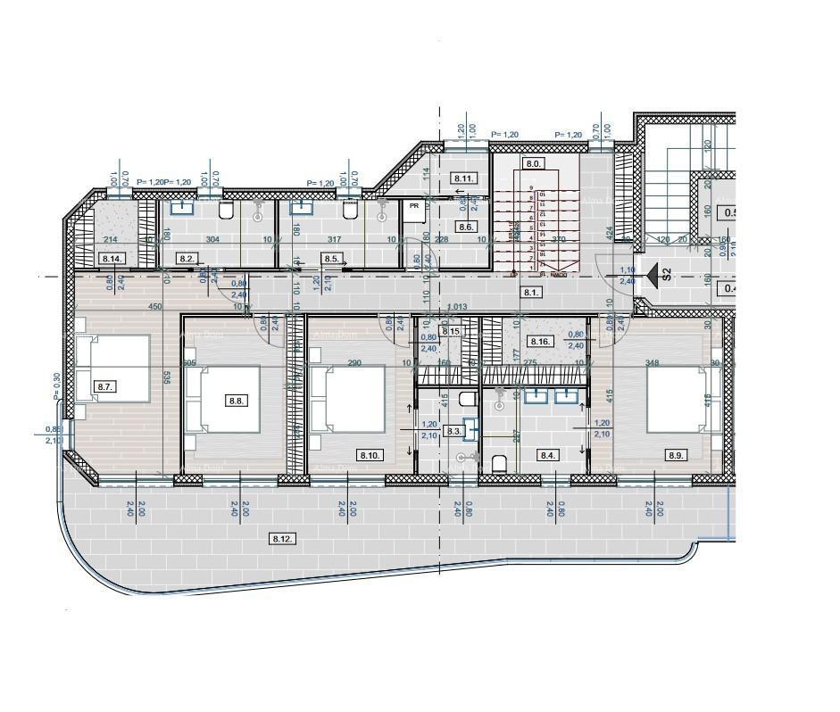 Prodaja luksuznih apartmajev v gradnji s pogledom na morje, Opatija! Duplex S2