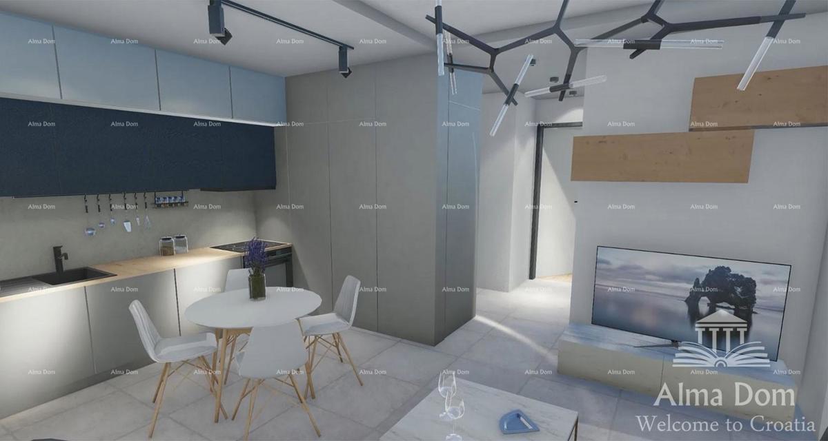 Pula, nov projekt! Večstanovanjska, moderna zgradba z dvigalom, blizu centra. Začeta gradnja v neposredni bližini trgovskega centra City Mall.