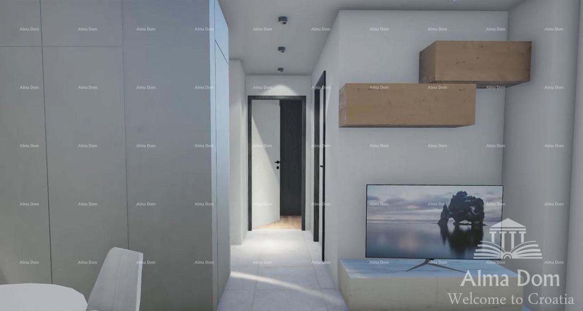 Pula, nov projekt! Večstanovanjska, moderna zgradba z dvigalom, blizu centra. Začeta gradnja v neposredni bližini trgovskega centra City Mall.