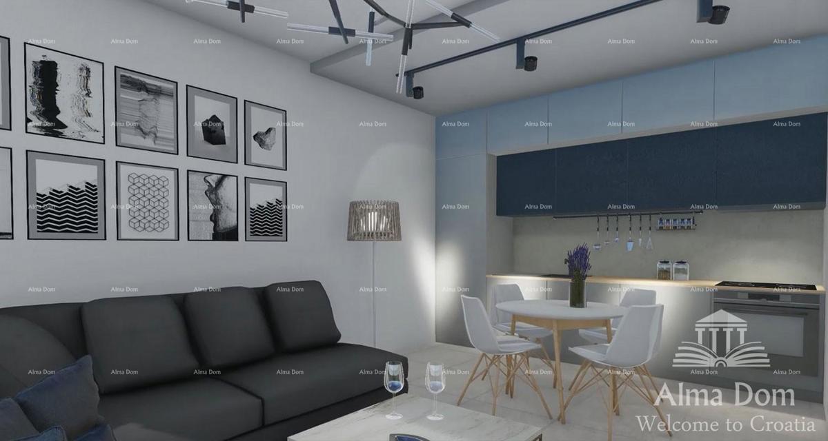 Pula, nov projekt! Večstanovanjska, moderna zgradba z dvigalom, blizu centra. Začeta gradnja v neposredni bližini trgovskega centra City Mall.