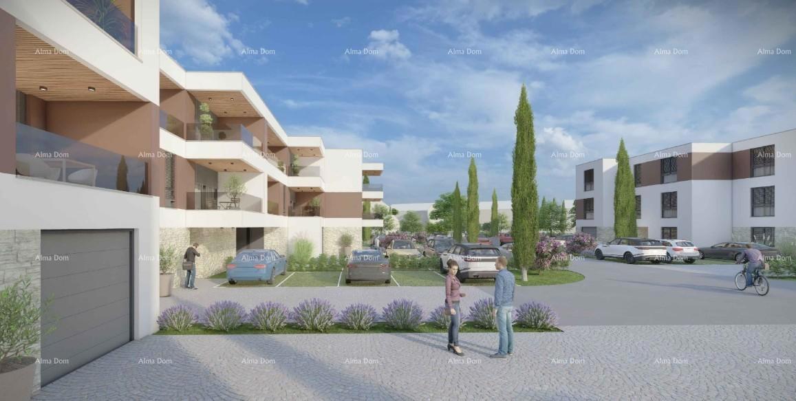 Prodaja stan v novogradnji z garažo, parkirnim mestom in shrambo, Pula!