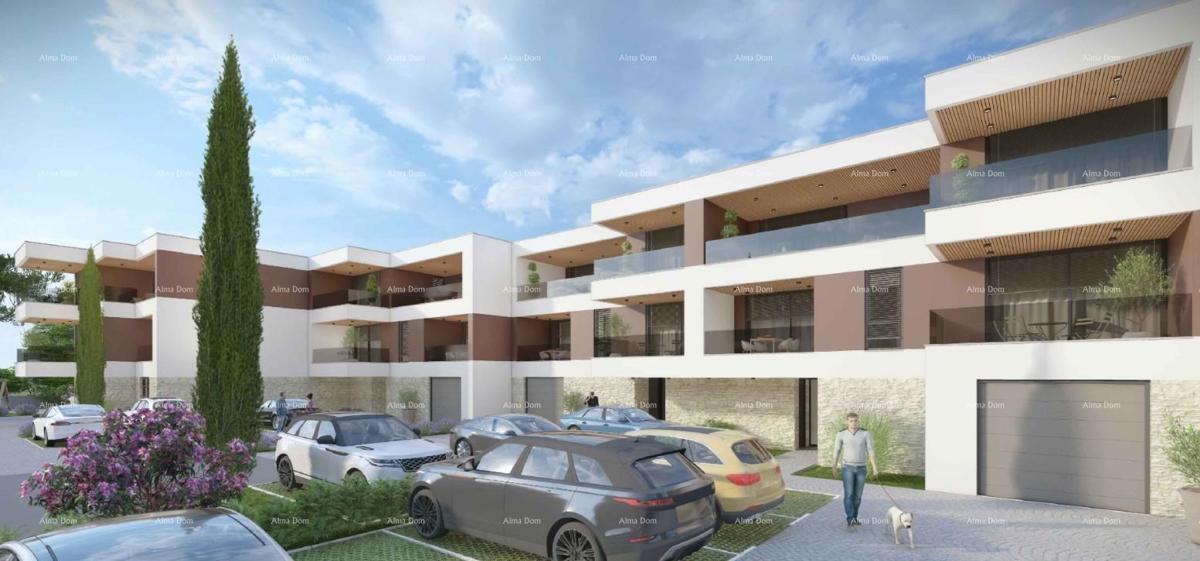 Prodaja stan v novogradnji z garažo, parkirnim mestom in shrambo, Pula!