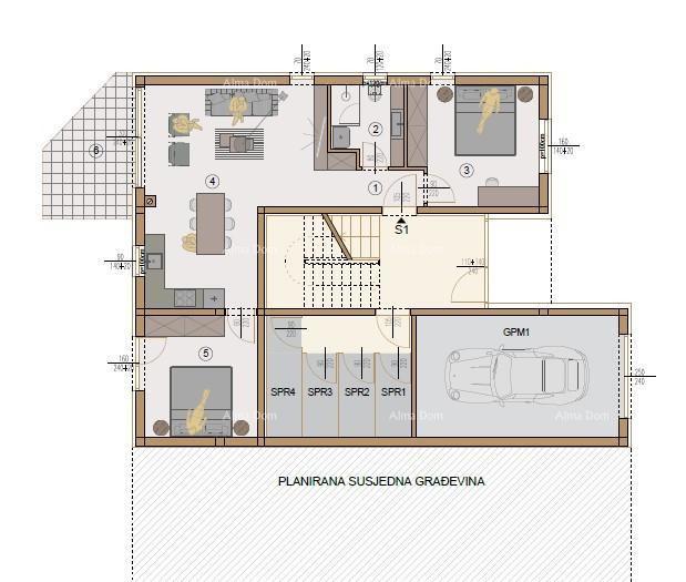 Prodaja - stan v pritličju, v novem stanovanjskem kompleksu, Valdebek, Pula! Zg6 S1