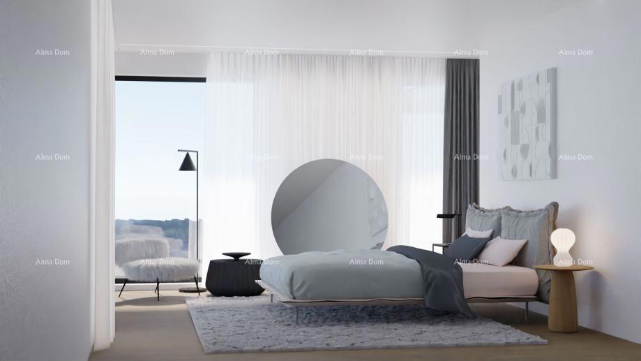 Kaštelir – moderna vila s bazenom in pogledom na morje