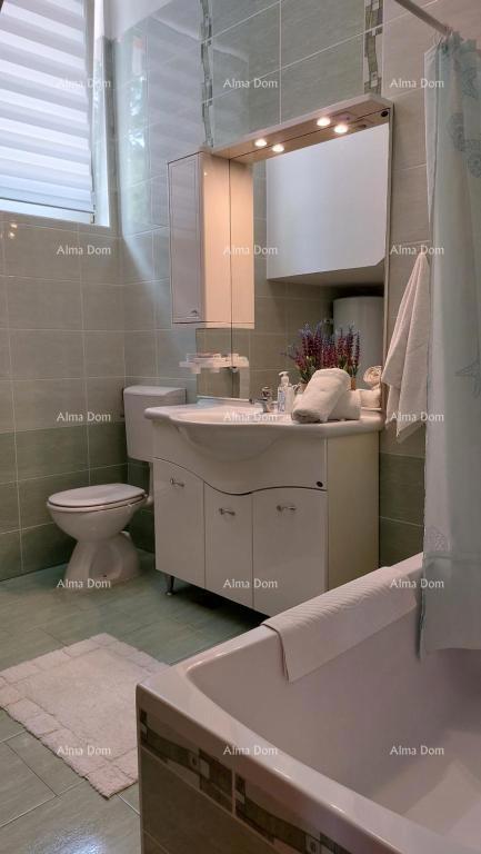 Hiša s čudovitim pogledom na gore, terasa, vrt, žar in zasebno parkirišče.