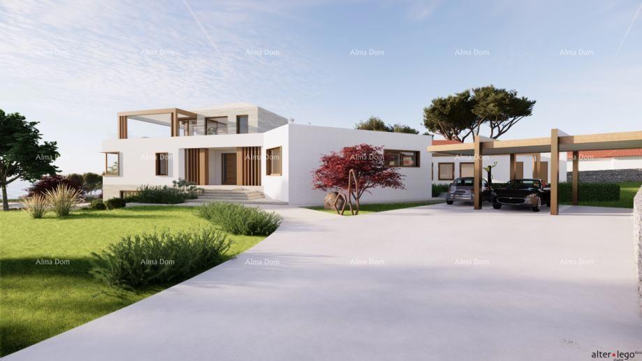 POMER, prva vrsta do morja, hiša z zazidljivim zemljiščem in projektom za luksuzno vilo