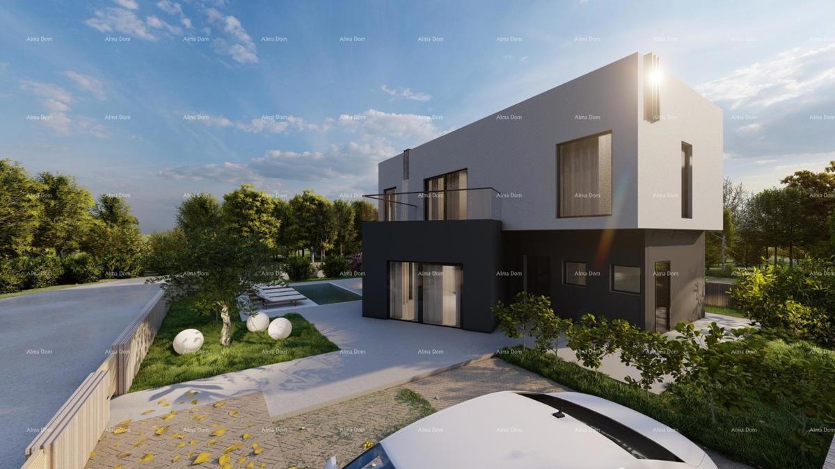 Građevinsko zemljište s projektom – Valbandon, 450 m²