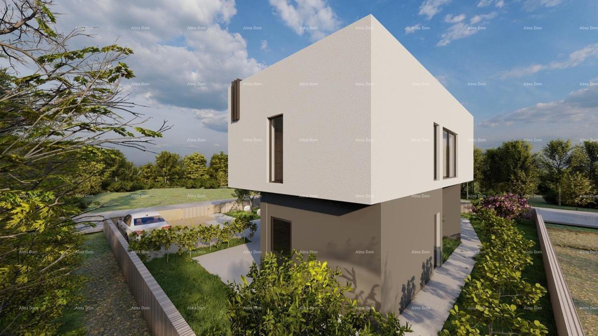 Građevinsko zemljište s projektom – Valbandon, 450 m²