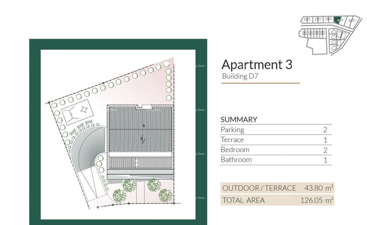 Prodaja modernih apartmajev v čudovitem stanovanjski soseski, Umag A3-D7