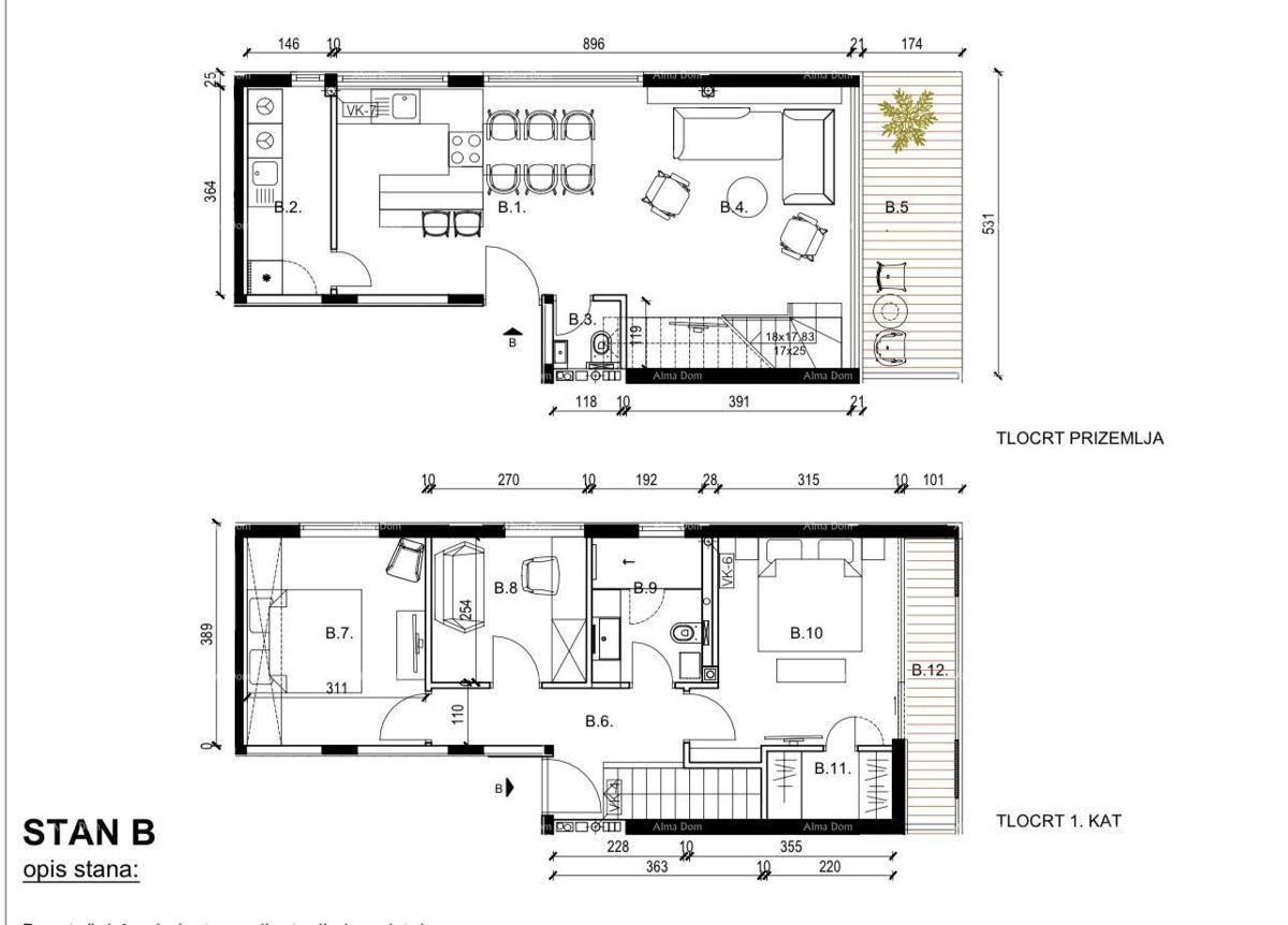 Nov, moderen stanovanjski projekt v izgradnji, Rovinj