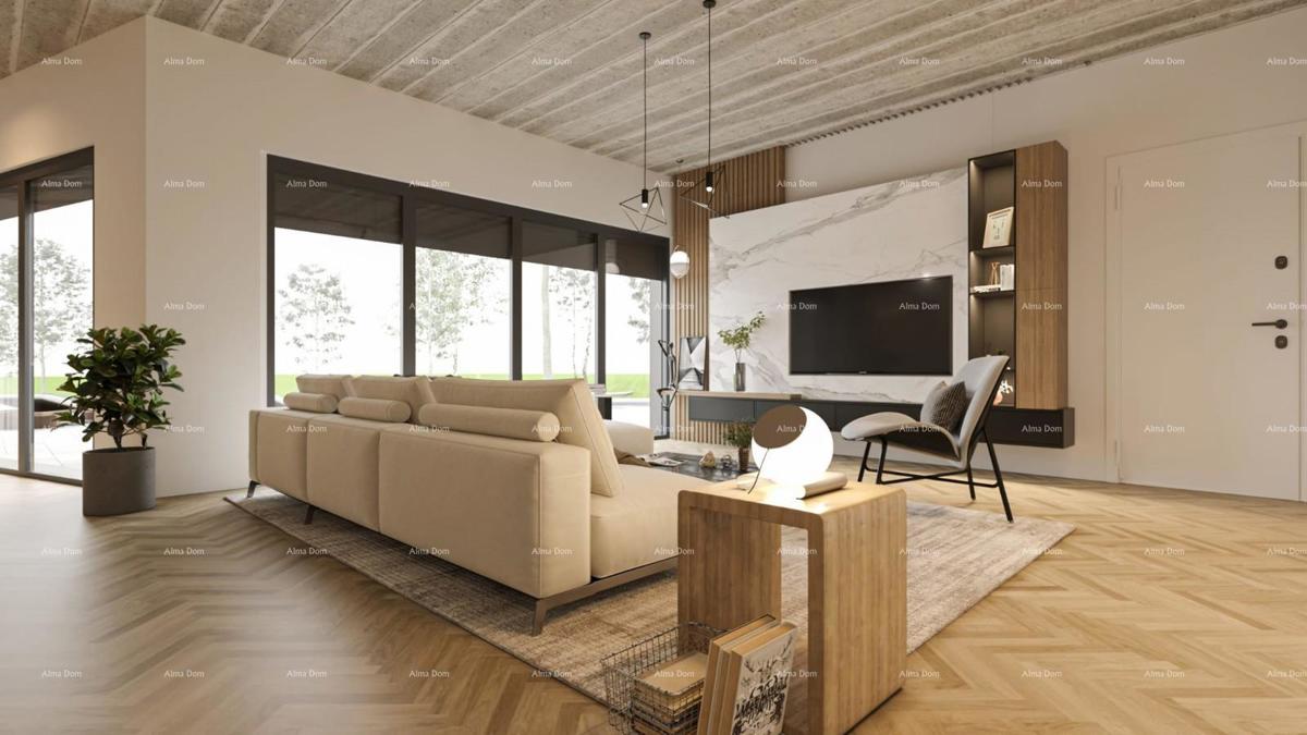 Prodaja gradbene parcele z gradbenim dovoljenjem za gradnjo moderne družinske hiše, blizu Barbana!