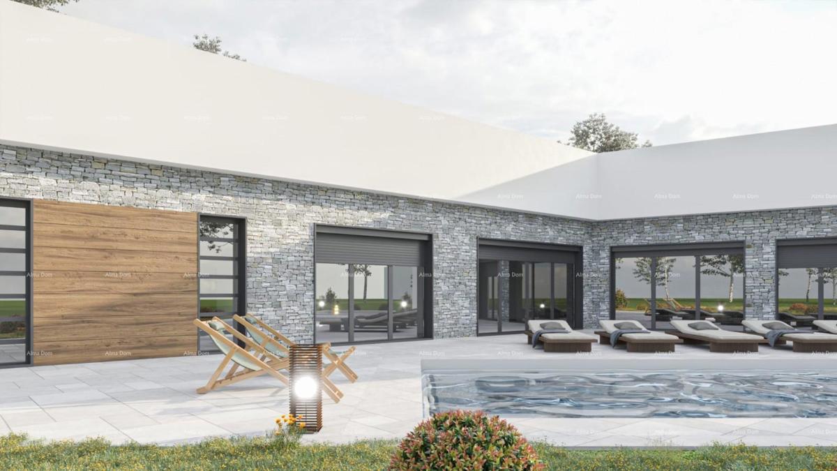 Prodaja gradbene parcele z gradbenim dovoljenjem za gradnjo moderne družinske hiše, blizu Barbana!