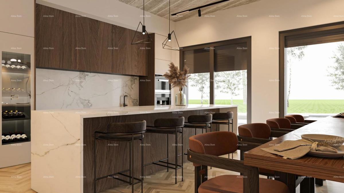 Prodaja gradbene parcele z gradbenim dovoljenjem za gradnjo moderne družinske hiše, blizu Barbana!