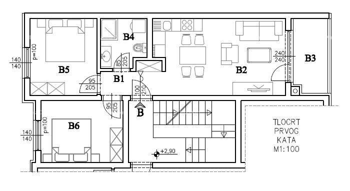 Prodaja - Moderno stanovanje v novem zasebnem stanovanjskem kompleksu v Šijani, Pula! C-B
