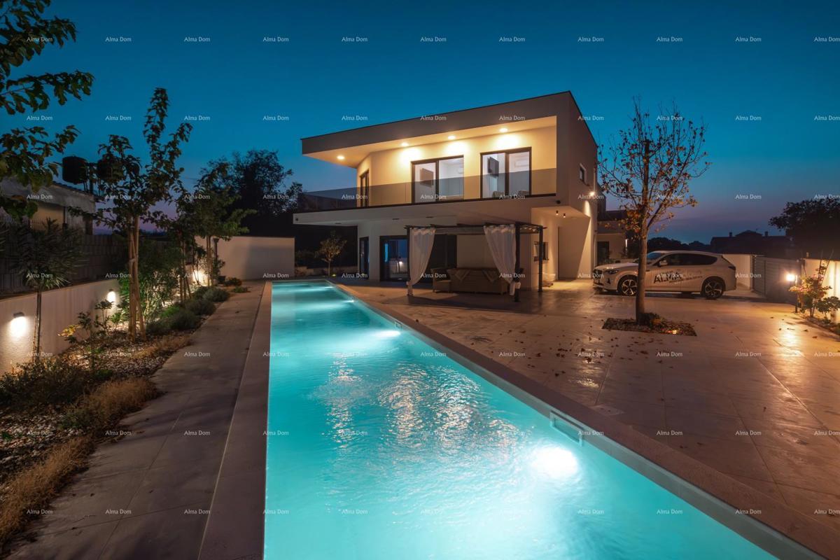 Prodaja - novo zgrajena, moderna in ekskluzivna vila s bazenom, Volme, Pula!