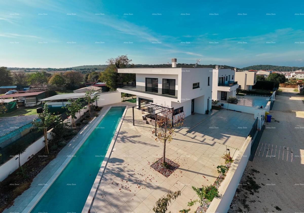 Prodaja - novo zgrajena, moderna in ekskluzivna vila s bazenom, Volme, Pula!