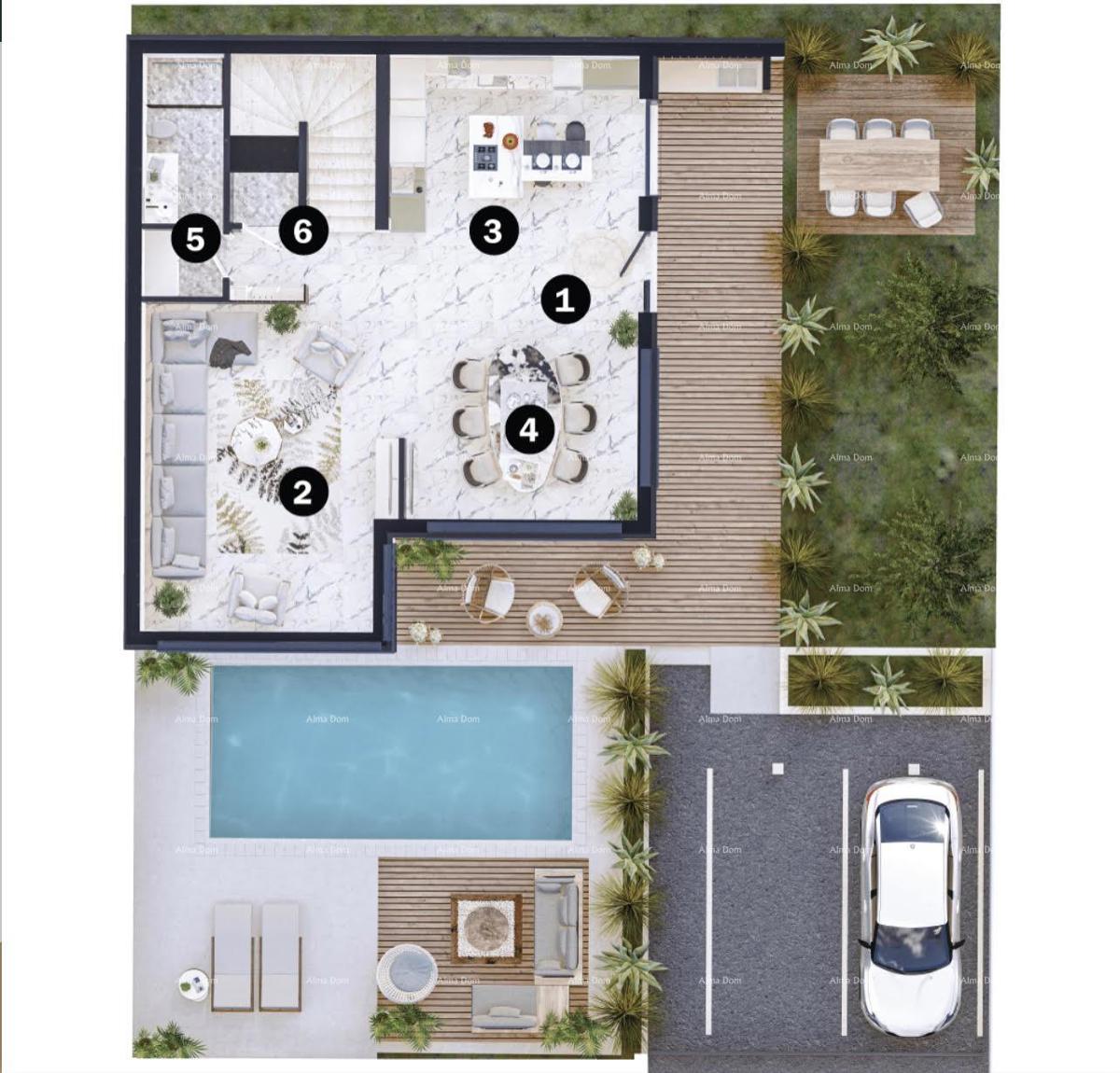 Prodaja prekrasne vile s bazenom, Umag A2