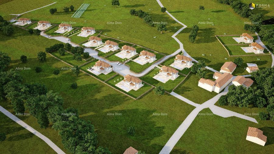 9 gradbenih parcel z načrtom