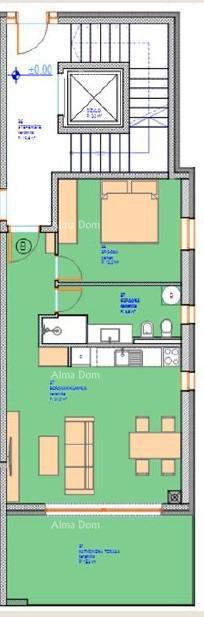 Novi projekt! Stanovi na odlični lokaciji, v bližini morja, Umag! stan B zg2