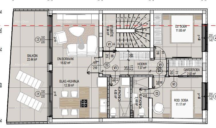 Prodaja stanovanja v moderni novogradnji s dvema parkirnima mestoma, Tar!