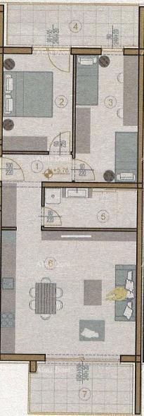 Prodaja prostranega stanovanja s pogledom na morje – Ližnjan, novogradnja