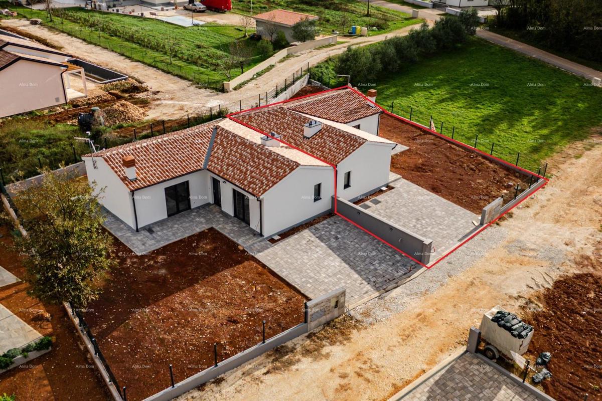 BARBAN, KOŽLJANI - Novogradnja / Dvojček, desni del. Ekološko naselje