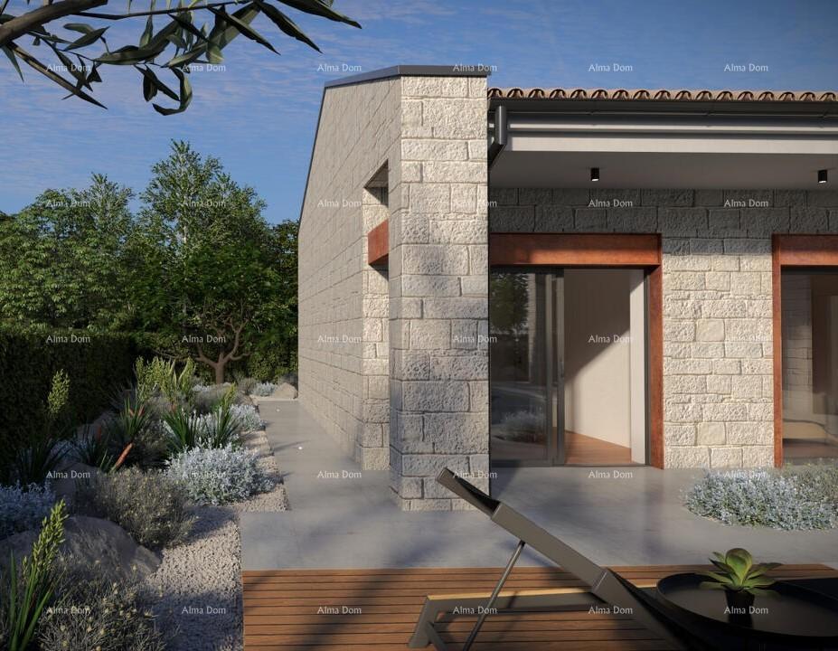 GRAĐEVINSKO ZEMLJIŠTE S PROJEKTOM ZA MODERNO ISTARSKO VILU, Buje