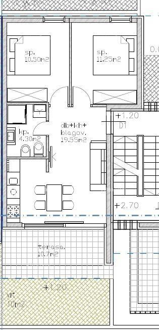 Moderen apartma v bloku D z dvema parkirnima mestoma, blizu Umaga!