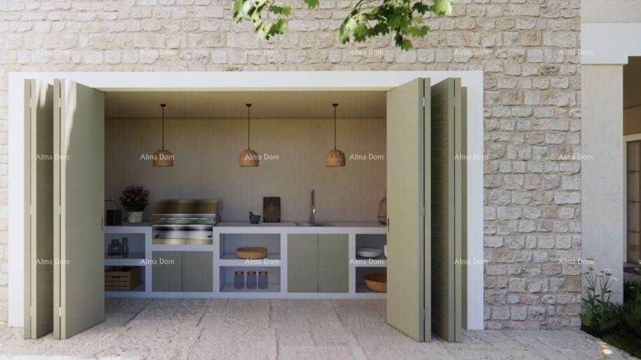 Prodaja - kombinirano zemljišče z idejnim projektom in pogledom na morje, Grožnjan!