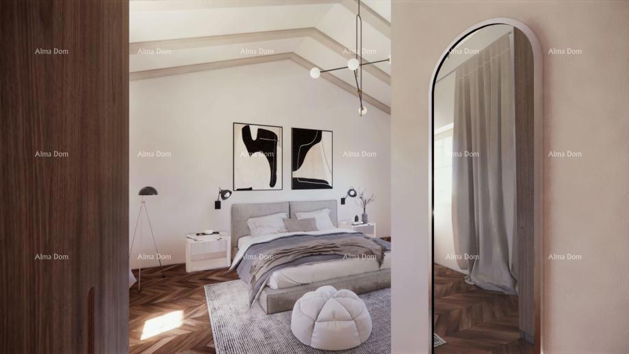 Prodaja - kombinirano zemljišče z idejnim projektom in pogledom na morje, Grožnjan!