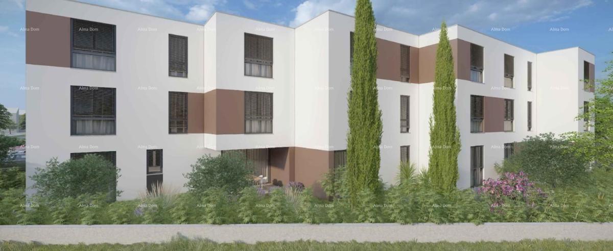 Penthouse, stan 132m2, garaža + PM, v novem stanovanjskem kompleksu, Valdebek, Pula!