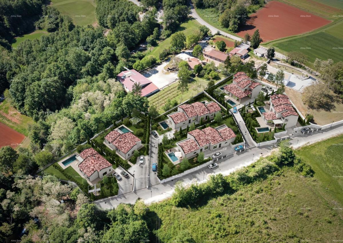 Novo! Prodaja velike parcele za gradnjo s projektom za stanovanjsko naselje, Barban!