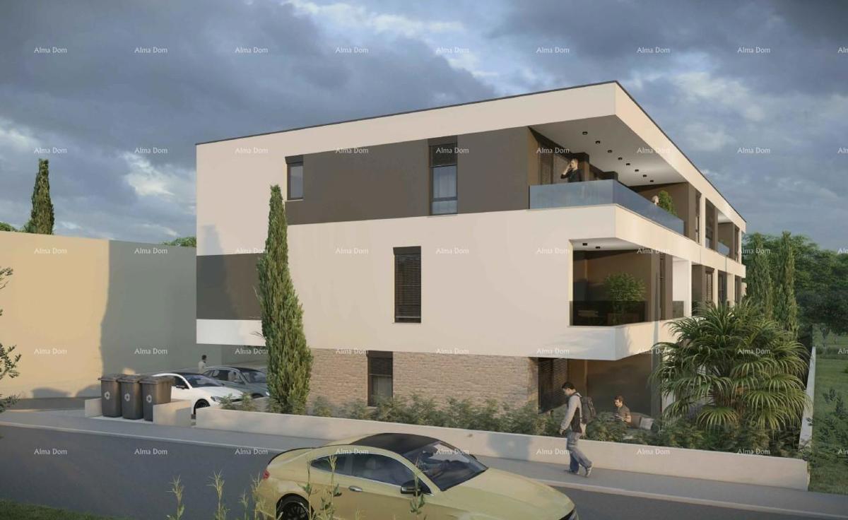 Prodaja modernih stanov v novem stanovanjskem projektu, pogled na morje, Štinjan, B4