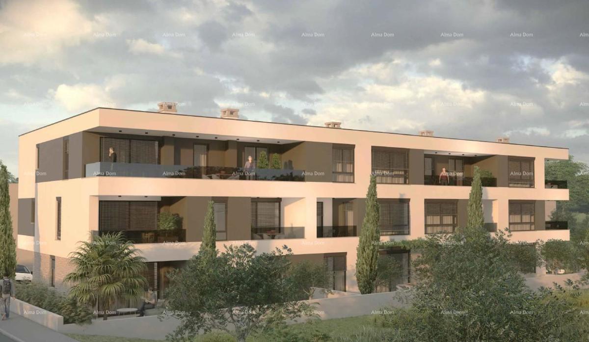 Prodaja modernih stanov v novem stanovanjskem projektu, pogled na morje, Štinjan, B4