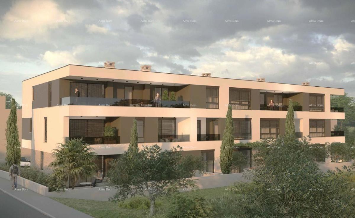 Prodaja modernih stanov v novem stanovanjskem projektu, pogled na morje, Štinjan, B4
