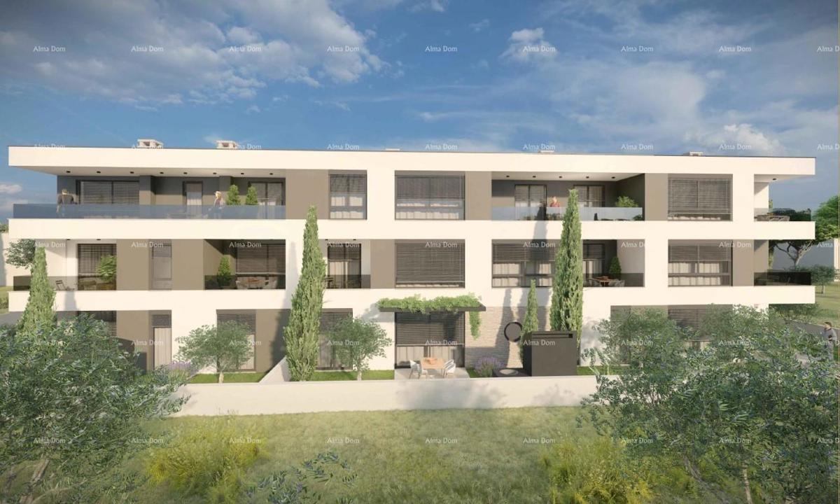 Prodaja modernih stanov v novem stanovanjskem projektu, pogled na morje, Štinjan, B4