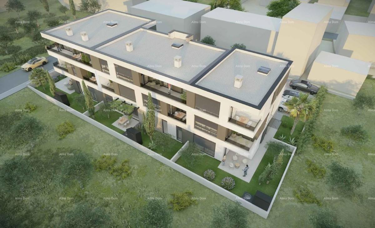 Prodaja modernih stanov v novem stanovanjskem projektu, pogled na morje, Štinjan, B4