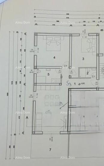 Novigrad – Novogradnja, stan 81,22 m² s teraso od 13 m².