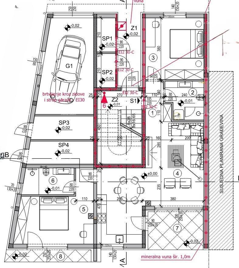 Prodaja-novogradnja! Stan z dvema spalnicama in dvema parkirnima mestoma, Pula, Valdebek!