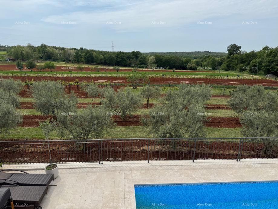 Prediven dvoetažni stan s bazenom i terasom v Bujah