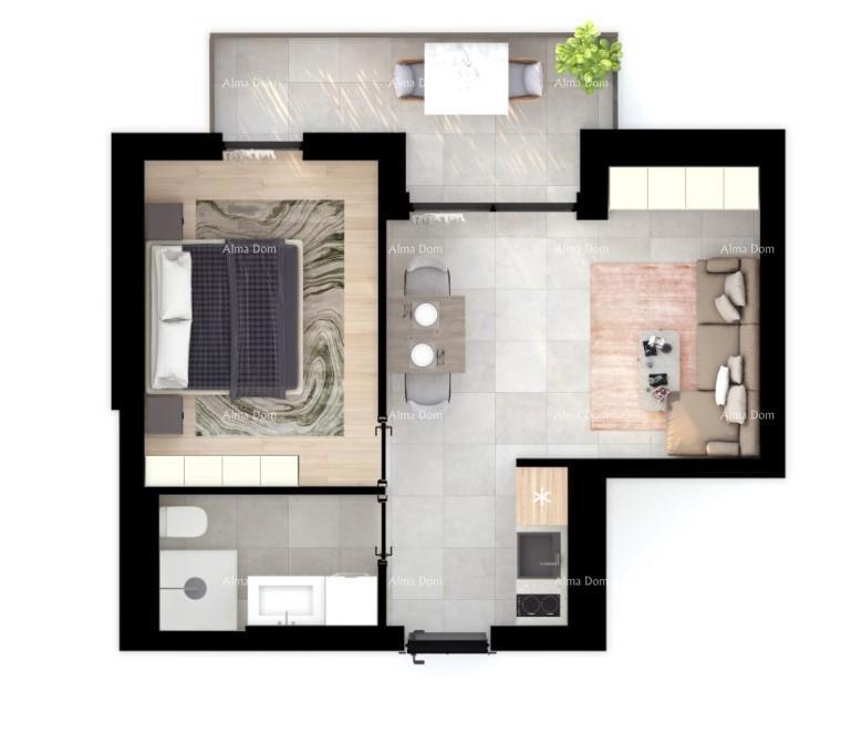 UMAG! Moderno stanovanje v vrhunskem stanovanjskem kompleksu blizu morja, S8