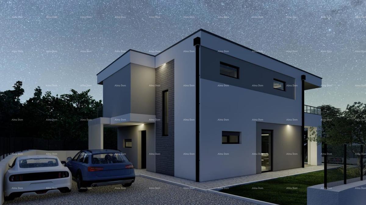 GALIŽANA - Moderna hiša naprodaj z bazenom in pogledom na morje