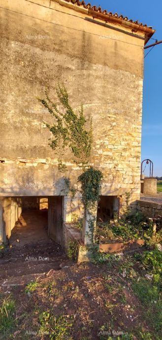 Galižana – kamena hiša z gradbenim zemljiščem in šterno