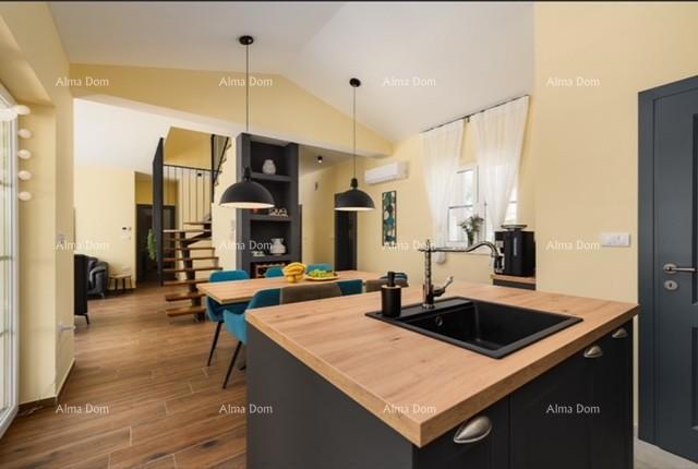 Luksuzna, popolnoma opremljena istarska vila s studio apartmajem, bazenom in pogledom na morje, Kanfanar!