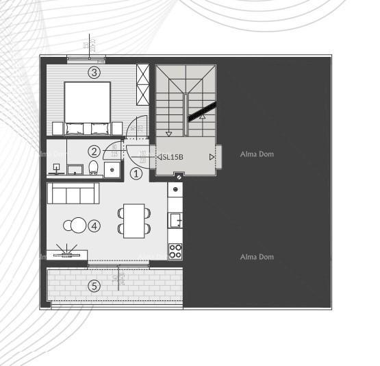 Prodaja stanov v novem stanovanjski kompleksu, Štinjan! 15B