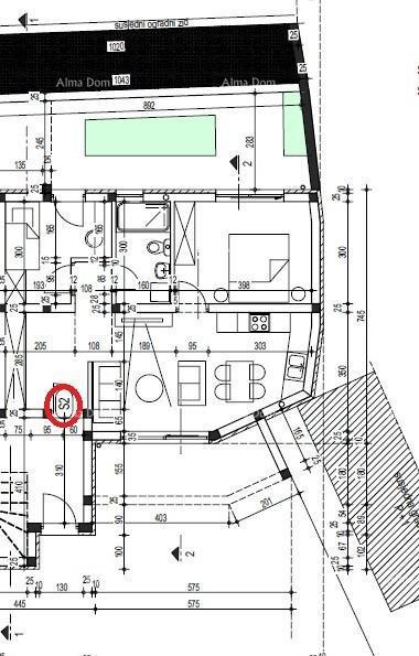 Prodaja - stan s terasom v novem stanovanjskem projektu, Ližnjan!S2