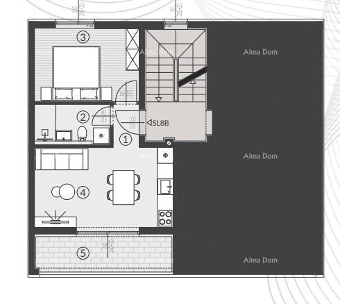 Prodaja stanov v novem stanovanjski kompleksu, Štinjan! 8B