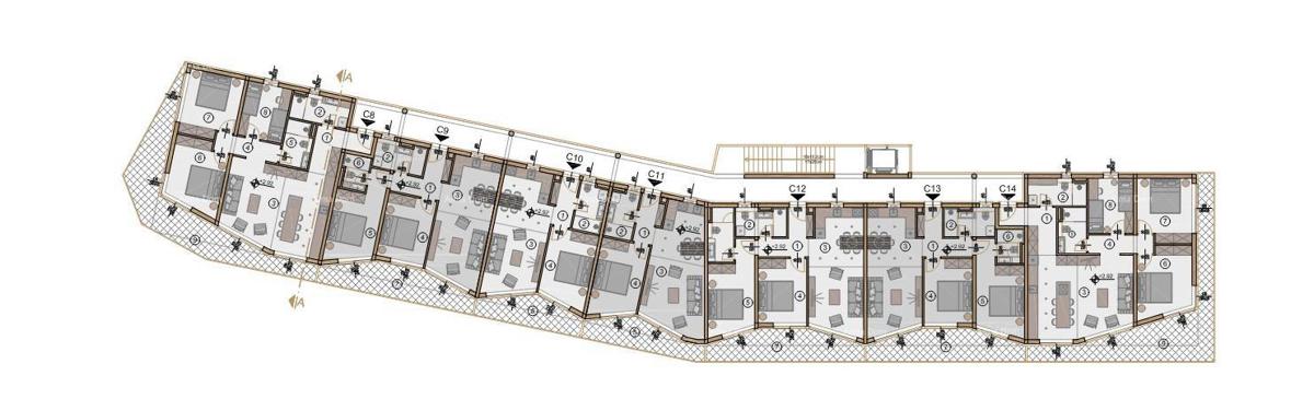 Prodaja modernih apartmajev v ekskluzivni stavbi s pogledom na Marino, Pula!