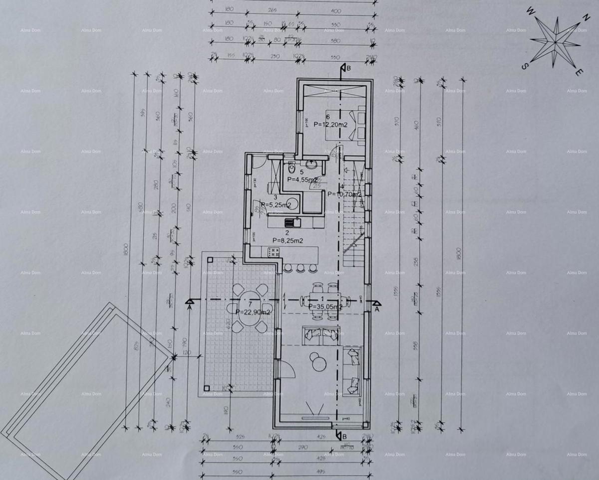 Sv. Nedelja, Zemljišče z gradbenim dovoljenjem in projektom za hišo s bazenom